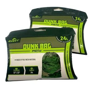 Quest 24L Dunk Bag Mesh Breathable Storage Cinch Cord Lock Poly Camping - 2 pack